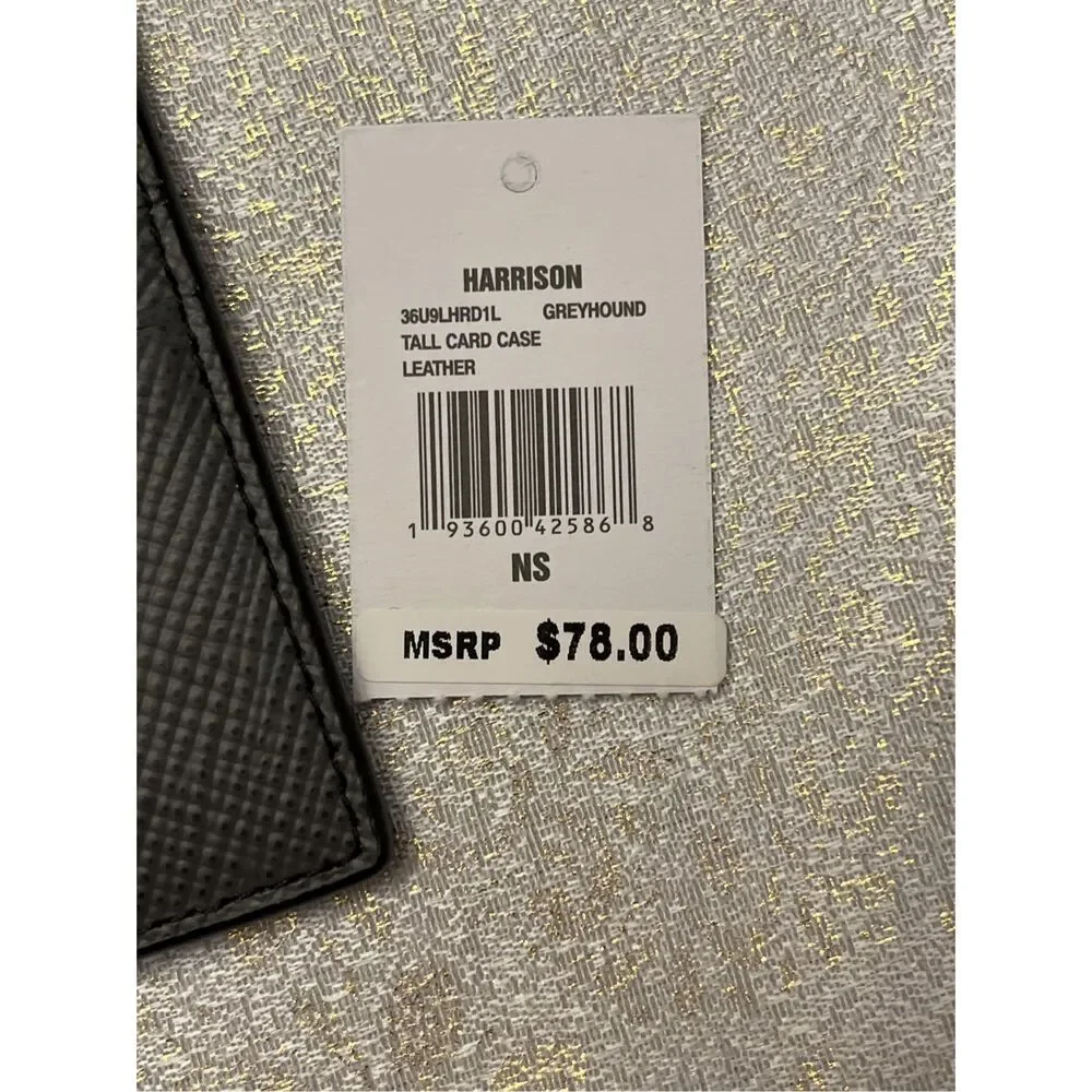 Michael Kors Men’s Harrison Tall Card Case in Greyhound NWT